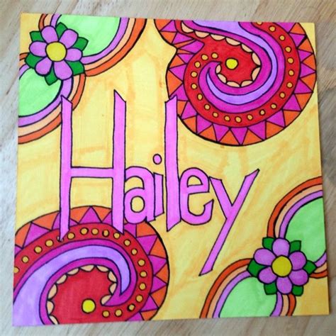 Name art: Hailey | Hailey | Pinterest | Name Art, Names and Art | Name art, Art, Drawings