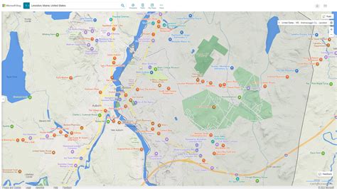 Lewiston Maine Map - United States