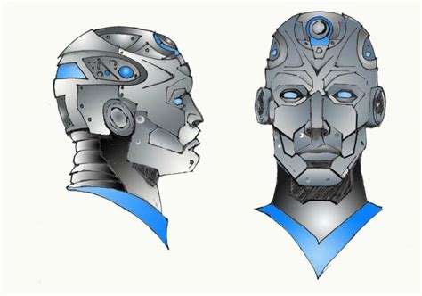 Robot Head Drawing at GetDrawings | Free download