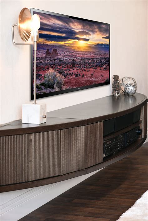 Wall Mounted Floating TV Stands - Woodwaves