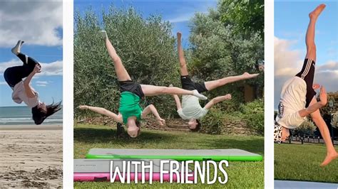 gymnastics with my friends :) - YouTube