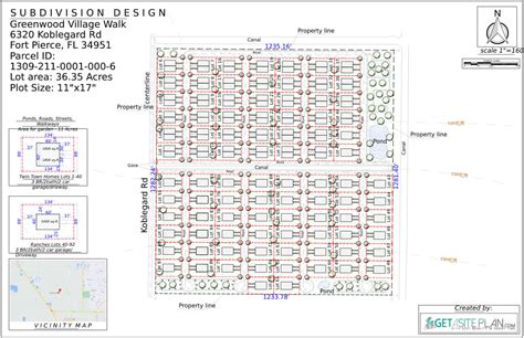 Subdivision plan and design - Layout and Site planning - GetASitePlan