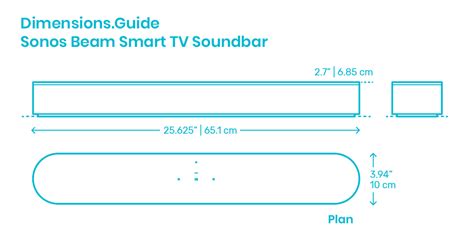 Sonos Beam Smart TV Soundbar Dimensions & Drawings | Dimensions.Guide