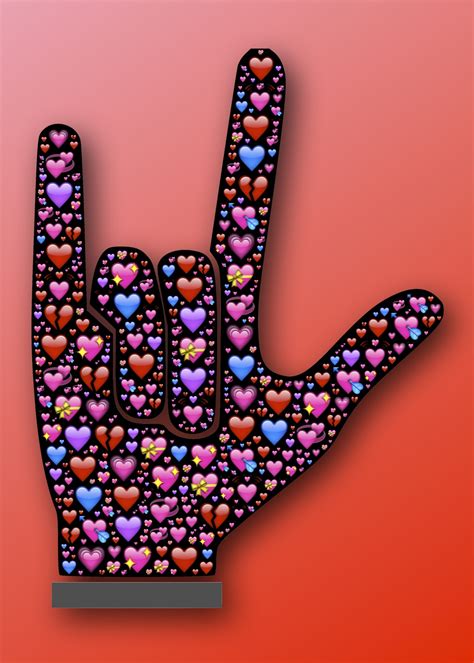 Love loving sign hand symbol free image download