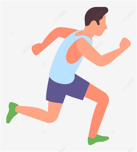 Man Running Run Workout Jogging, Competing, Competitive, Workout PNG and Vector with Transparent ...