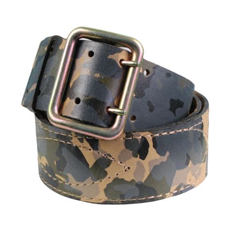 army officer camo leather belt