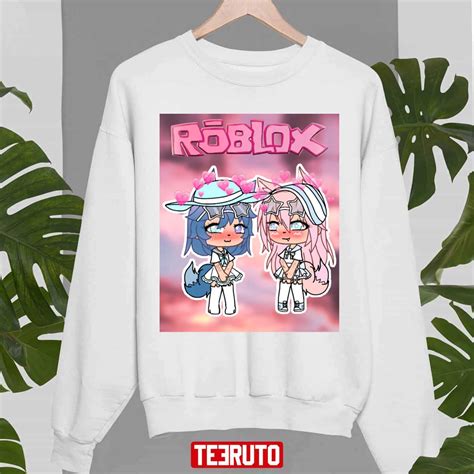 Aesthetic Roblox Girl Pink Unisex T-Shirt - Teeruto