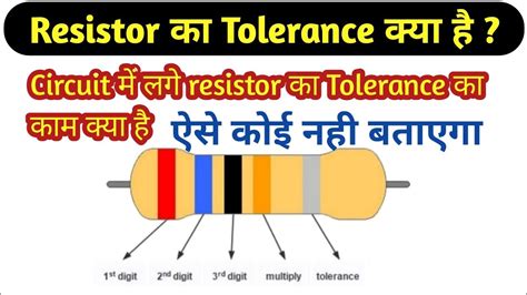 Resistor Tolerance | ये क्या होता है Details में समझिए | what is resistor tolerance | #tolérance ...