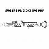 Clipart Oboe sketch template