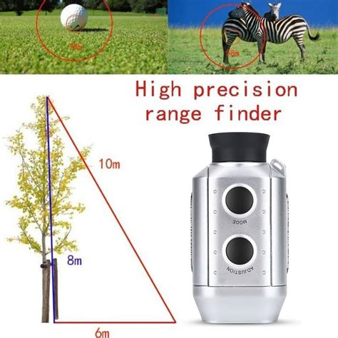 1 Pc 1000 Yards Digital 7x Laser Range Finder Telescope Golf Golf Monocular Rangefinder Distance ...