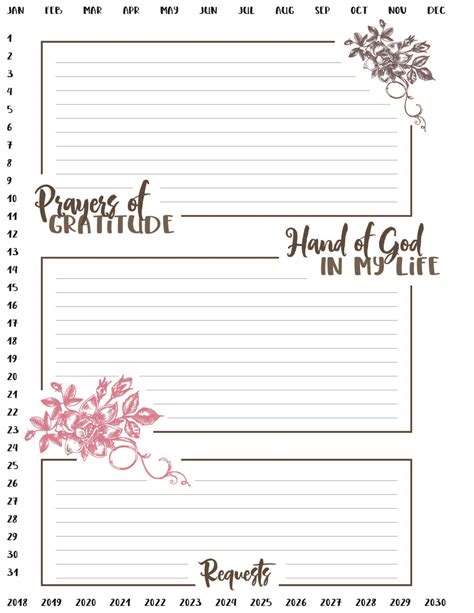 Printable Prayer Journal Pdf