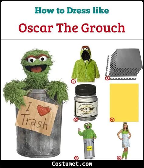 Oscar the Grouch (Sesame Street) Costume for Cosplay & Halloween