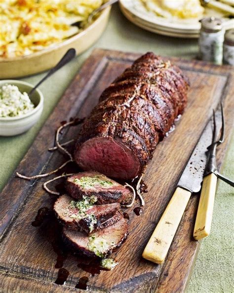 Barbecued fillet of beef with horseradish butter recipe | delicious ...