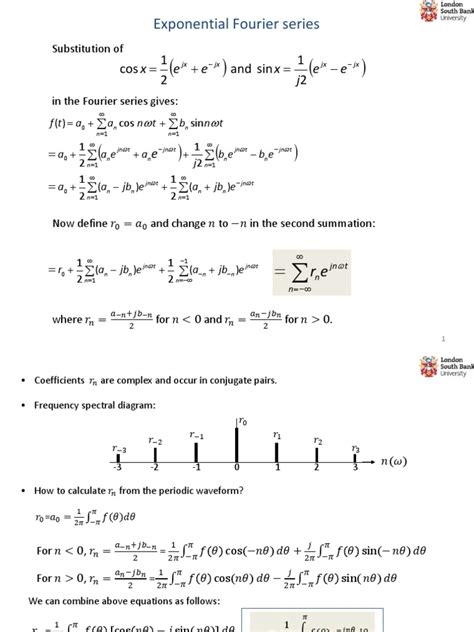 Exponential Fourier Series | PDF | Spectral Density | Electronics