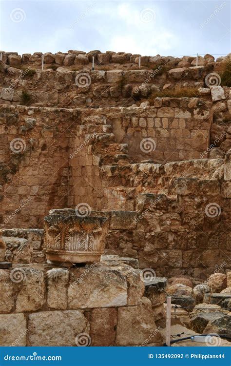 Herodium Herodion, Fortress of Herod the Great, View of Palestinian ...