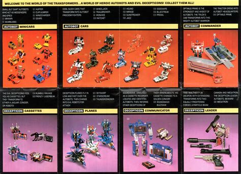 1984 Transformers Catalog | Transformers, Toy catalogs, Transformers g1