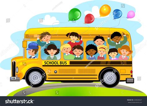 Niños de la escuela de caricatura: vector de stock (libre de regalías) 234640327 | Shutterstock