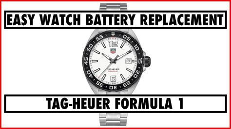 TAG-HEUER FORMULA 1 - EASY WATCH BATTERY REPLACEMENT - YouTube