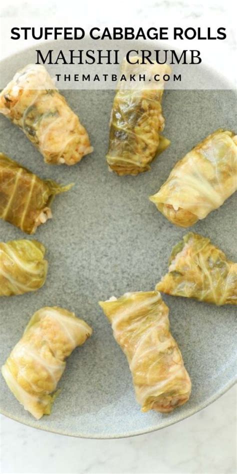 Egyptian Mahshi Crumb (Stuffed Cabbage Rolls) - The Matbakh