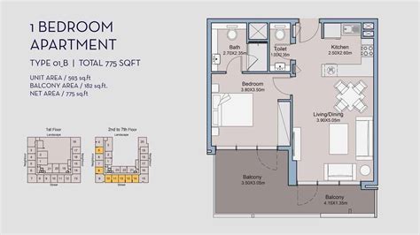 Deyaar Millennium Talia Residences Apartments - Floor Plans