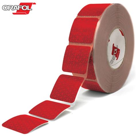 ORAFOL - ORALITE® VC104+ Segmented Reflective Tape (Tanker Ovals) - Red / 50mm x 50m Roll