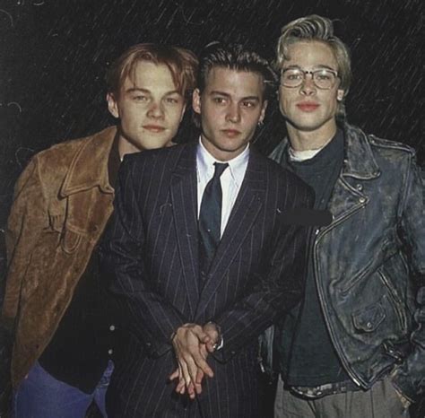 Leonardo Dicaprio , Johnny Depp , Brad Pitt - 1990 | Young leonardo ...