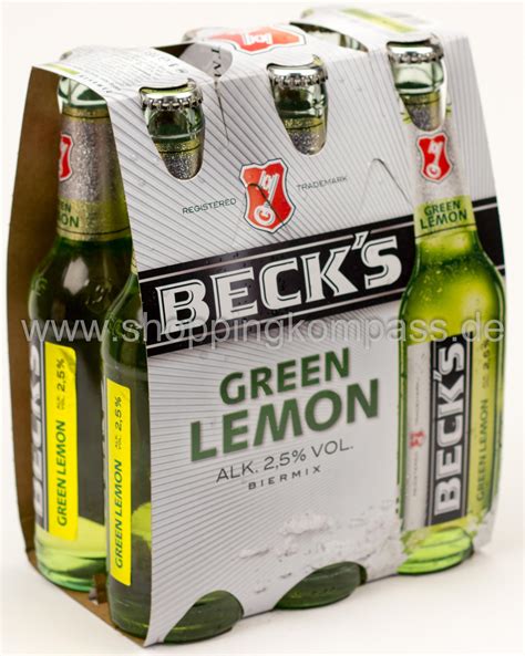 Becks Green Lemon 6 x 0,33 l Glas Mehrweg - Ihr zuverlässiger Lieferservice