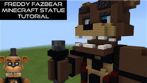 Freddy Fazbear Minecraft Statue Tutorial (FNaF +) - YouTube