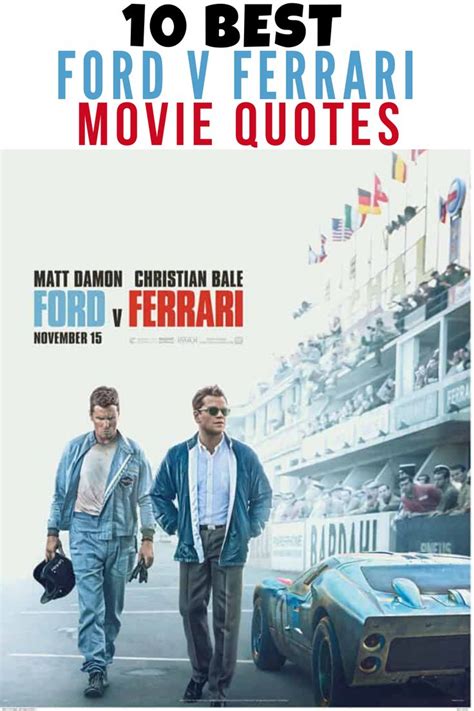 20 Best Ford V Ferrari Quotes From Carroll Shelby and Ken Miles ...