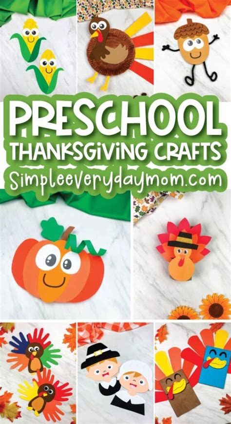 19 Easy Preschool Thanksgiving Crafts [With Free Templates]