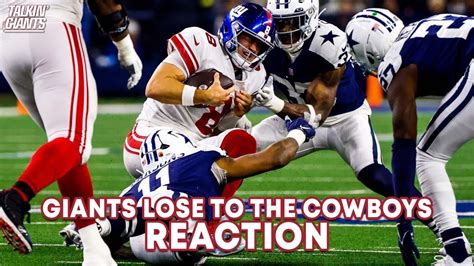 Giants LOSE to Cowboys Reaction - YouTube