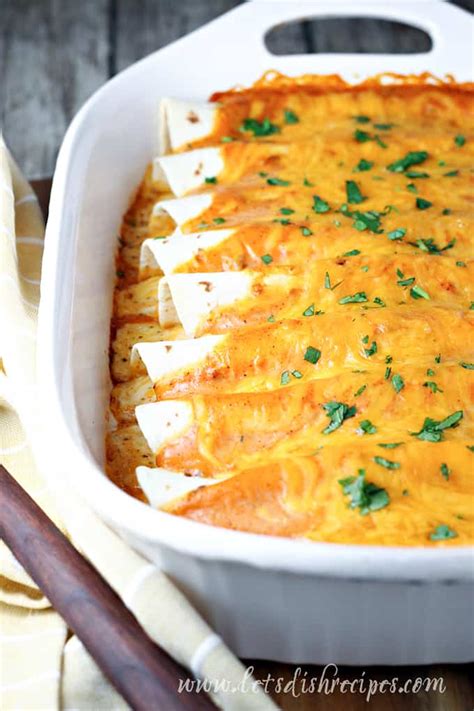 Easy Cheese Enchiladas | Let's Dish Recipes