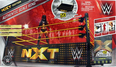 WWE NXT Authentic Scale Ring - Toy Wrestling Action Figure Ring Playset