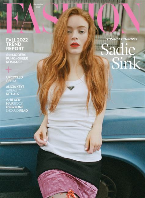 Sadie Sink FASHION Magazine 2022 Cover Photoshoot