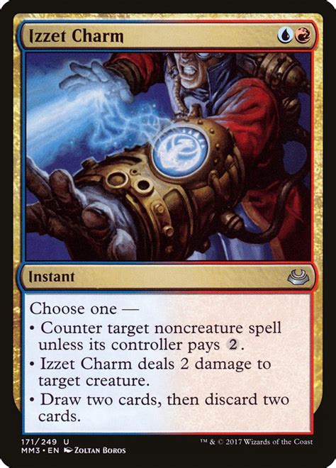 Izzet Charm · Modern Masters 2017 (MM3) #171 · Scryfall Magic: The Gathering Search