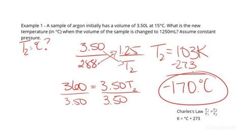 How to Use Charles's Law | Chemistry | Study.com