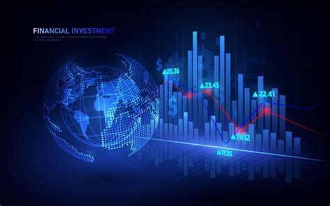 Stock market or forex trading graph in graphic concept suitable for financial investment or ...