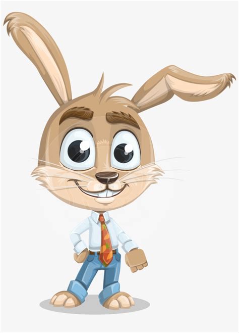 Bernie The Business Bunny - Rabbit Cartoon Character Transparent PNG ...