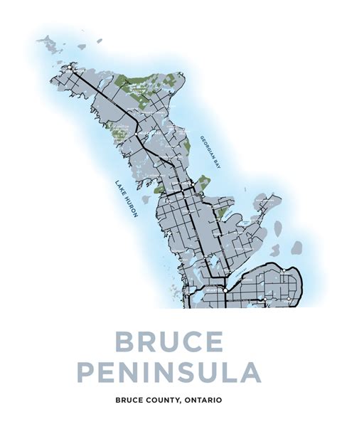 Bruce Peninsula Map Print – Jelly Brothers