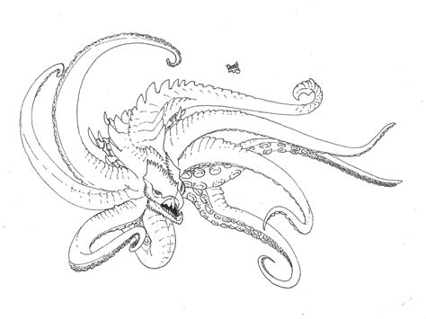 Kraken Drawing at GetDrawings | Free download