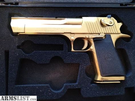 ARMSLIST - For Sale: GOLD .50 cal desert eagle