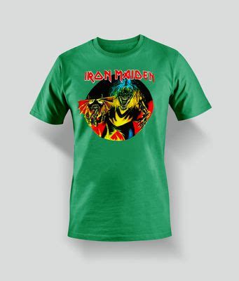 Iron Maiden Grön T-Shirt Head of the beast