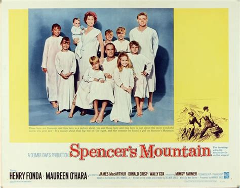 Original Spencer's Mountain (1963) movie poster in G condition for $75