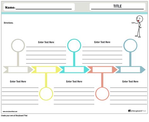 Colorful Descriptive Graphic Organizer in Landscape