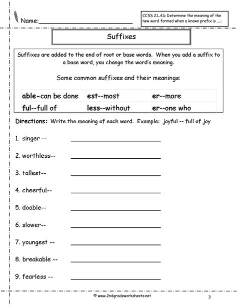 Prefixes And Suffixes Worksheet – Pro Worksheet