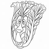 Romaine Lettuce Coloring Page sketch template