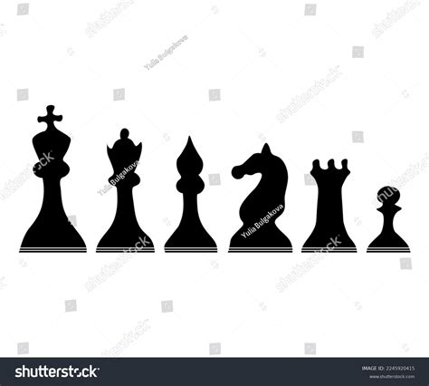 Black Chess Pieces Logo Stock Vector (Royalty Free) 2245920415 | Shutterstock