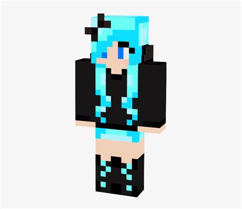 Minecraft Blue Creeper Hoodie Skin