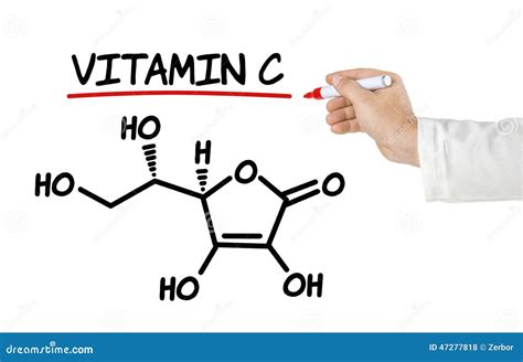 Chemical Formula Of Vitamin C Stock Illustration - Image: 47277818