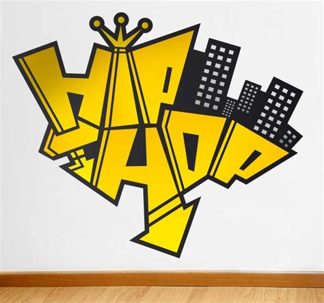 Hip Hop Colour Wall Sticker - TenStickers